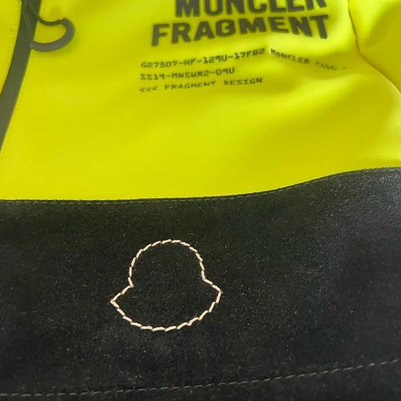 Moncler Fragment Neon Yellow and Black Backpack